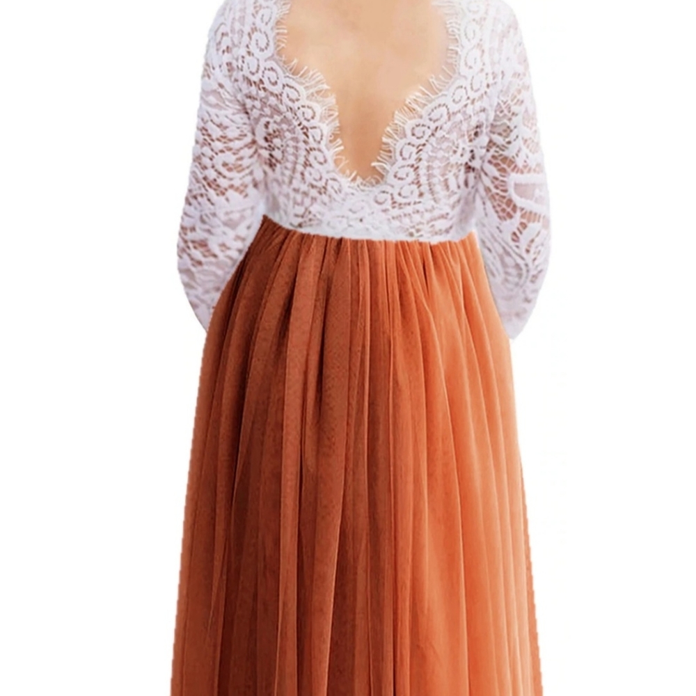 Girls lace and tulle dress